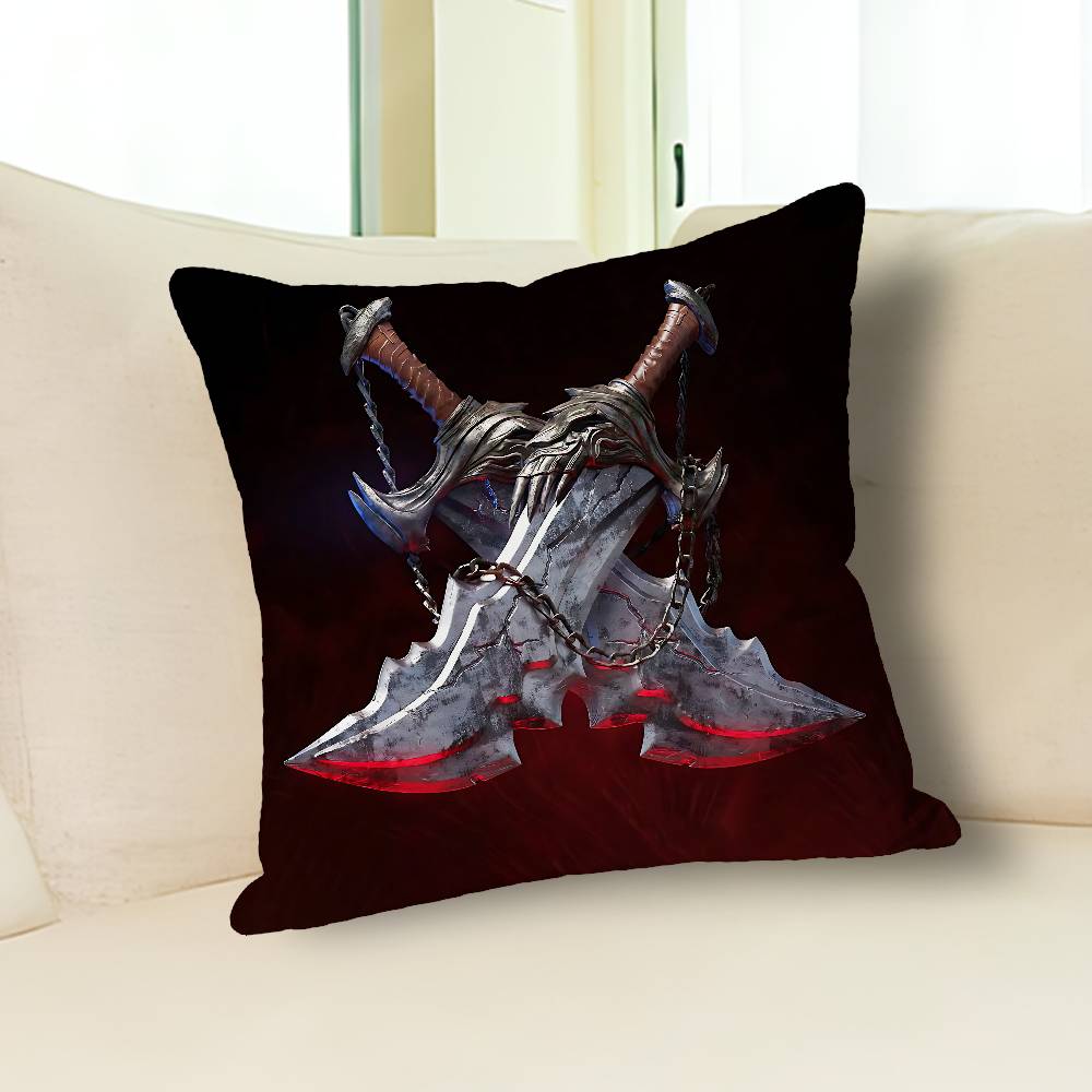 G-God of W-War Game Anime Celebrity Merchandise All-Match Printed Pillow Case Sofa Car Office Room Decoration Protector