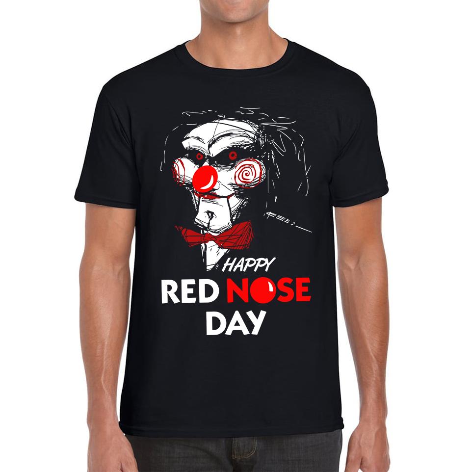 Jigsaw Happy Red Nose Day Unisex Mens T Shirt Womens Tops Tees L