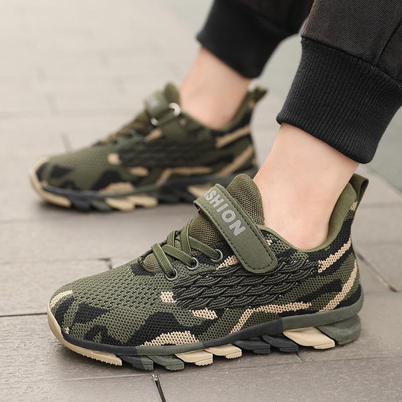Kids Fashion Sneakers For Boys Girls Tennis Shoes Breathable Sports Running Shoes Children Casual Camouflage Walking Shoes