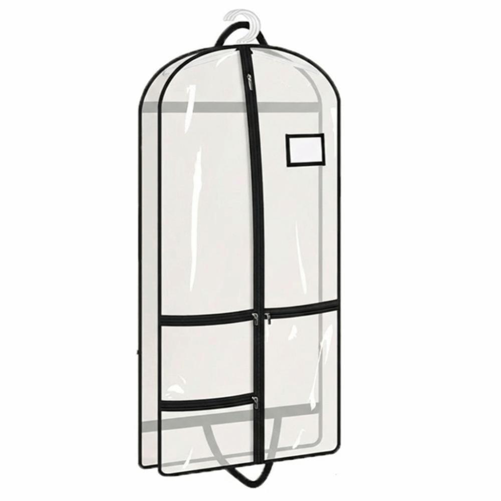 Durable Clear Garment Bag Multi-Functional PVC Wardrobe Storage Bag Zipper Closure Reusable Clothing Dust Cover Travel Storage чистый