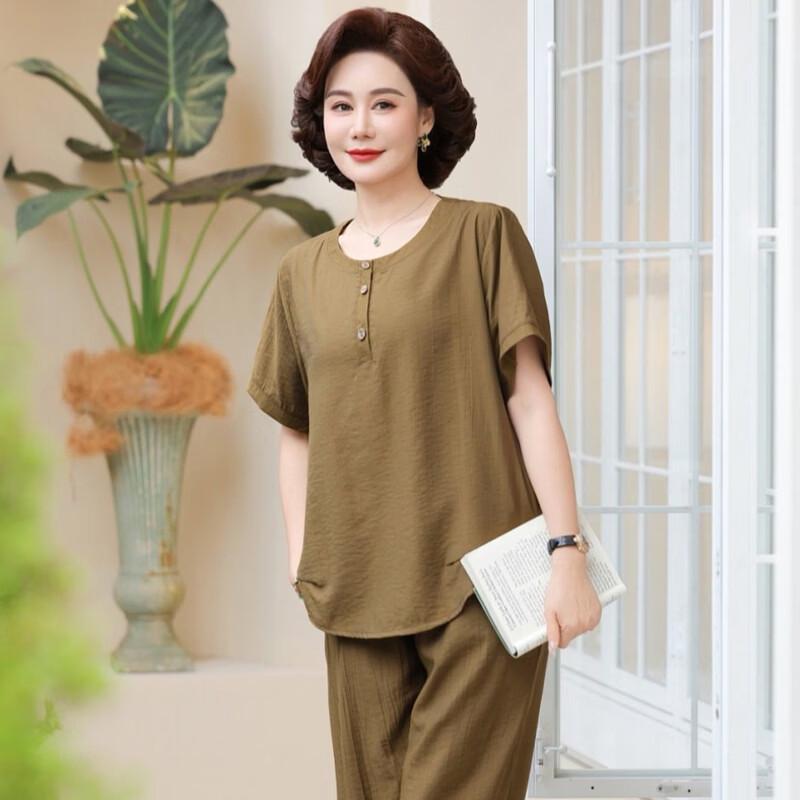 Women's Plus Size Summer Loose-Fit Two-Piece Set