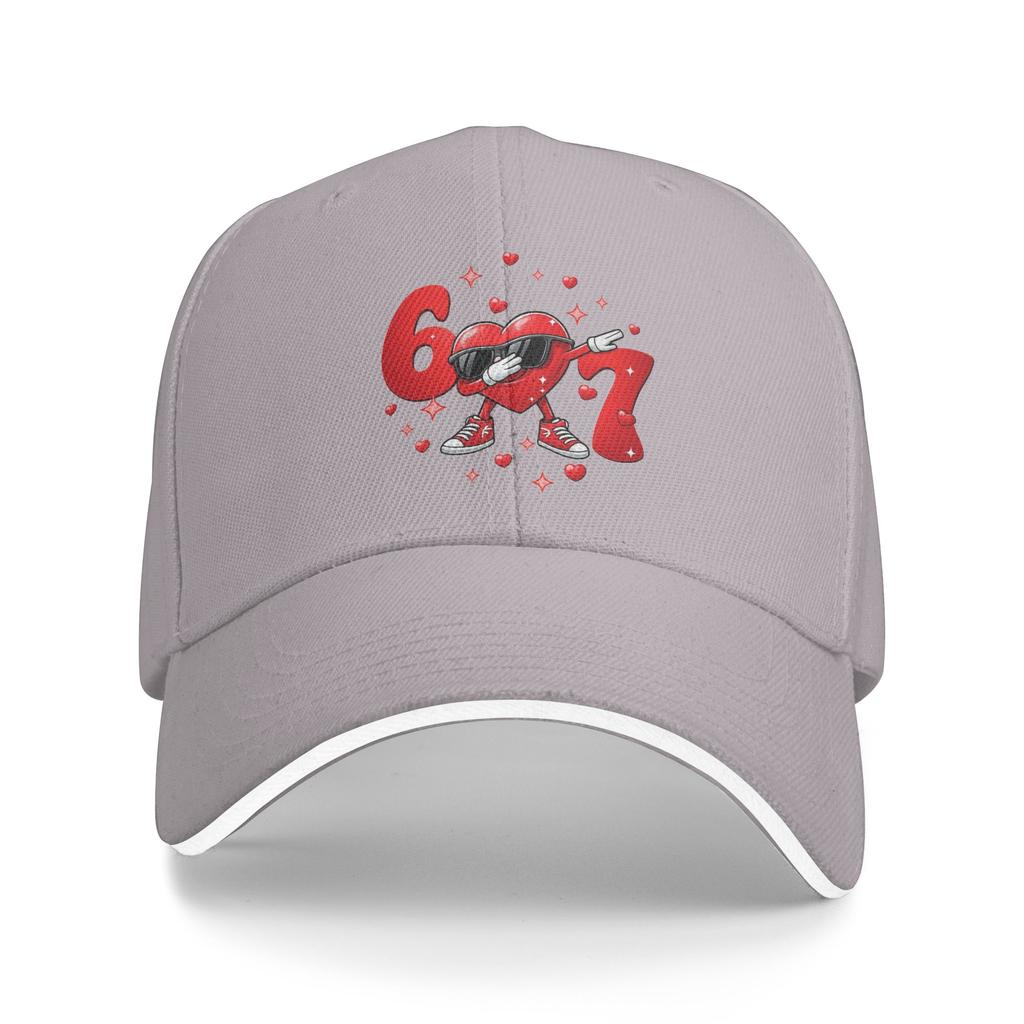 WoUnisex Unisex Valentines Day 67 Hearts Six Seven Meme Outdoor Hat Summer  Sun Cap Casual Baseball Cap Fashion Golf Hats