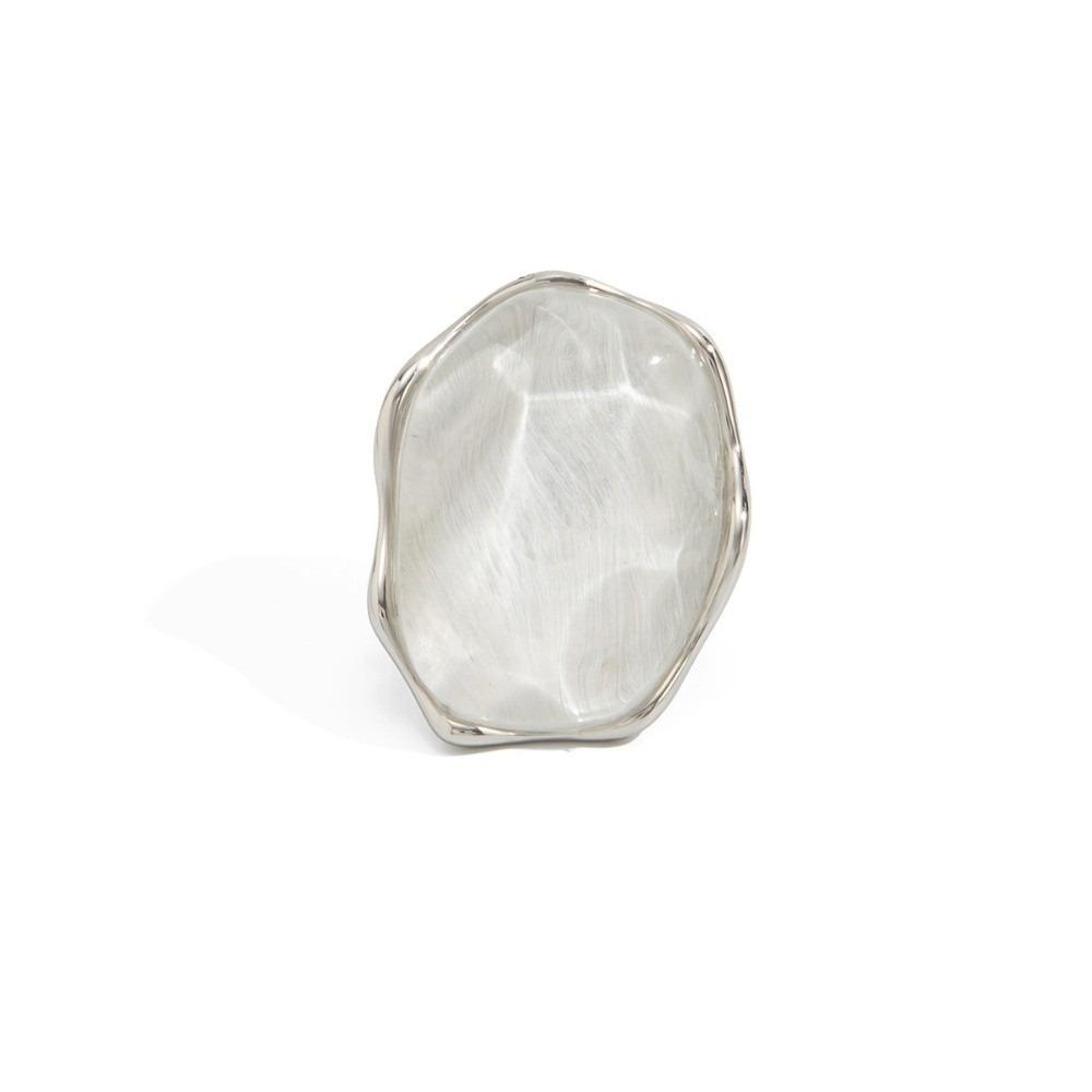 Zinc Zinc Zinc Alloy Water Ripple Ring Adjustable Cat Eye Ring Trendy Gemstone Resin Ring Gift