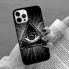 Illuminati Eye Occult Pyramid Phone Case for iPhone 17 Air 16 16e 15 Plus for Apple 13 11 12 14 Pro Max Cover fundas