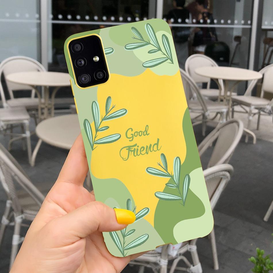 Cute Cartoon Phone Case For Samsung Galaxy M51 M31 Candy Color Soft Silicone Back Cover For Samsung M51 SM-M515F M31 Prime M315F
