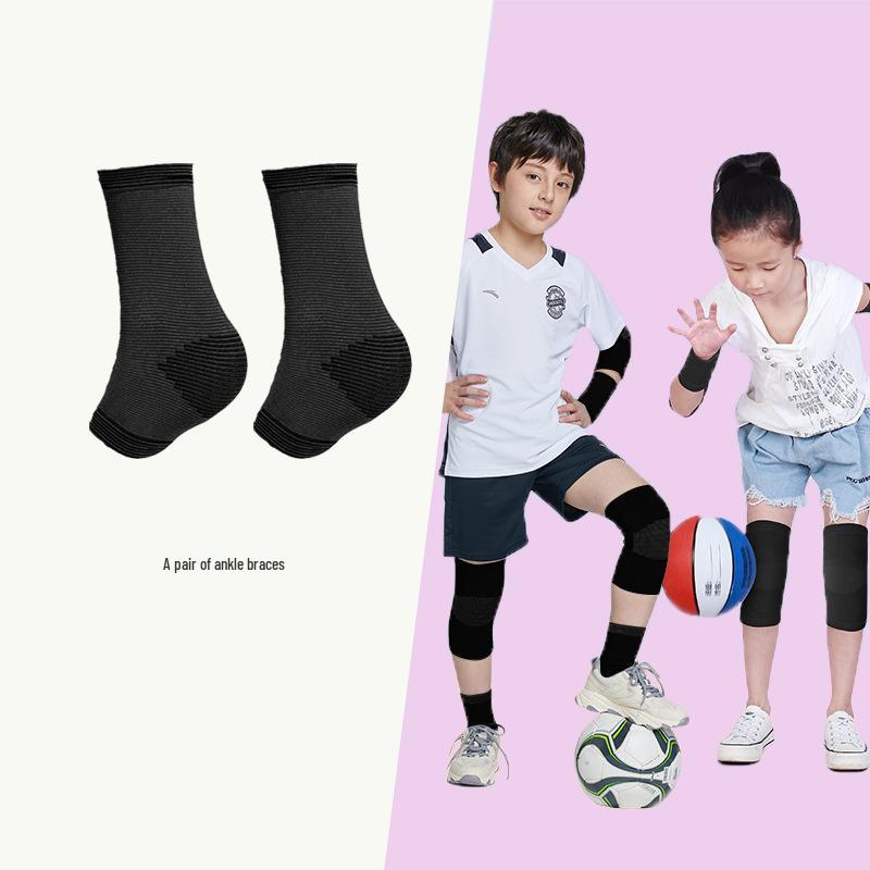 Set di Attrezzatura di Sicurezza Sportiva per Bambini: Ginocchiere, Gomitiere, Polsini per Calcio, Corsa, Pallacanestro - Protezione Anti-Caduta.