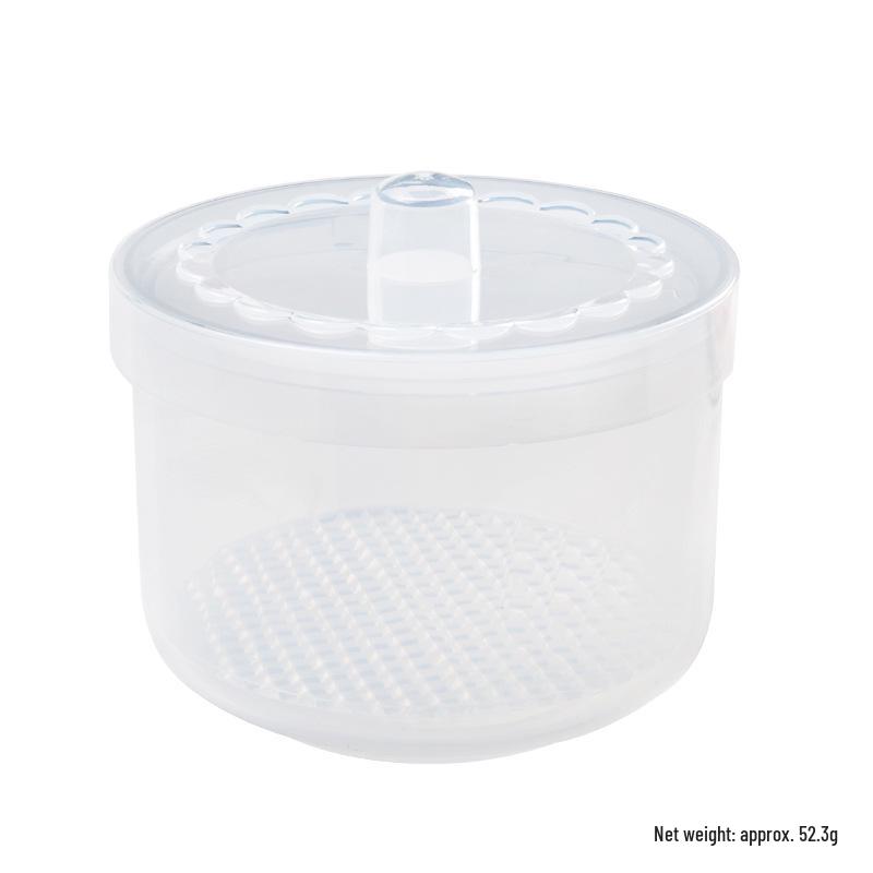 Nail Drill Bit Disinfection Box with Dual-Layer Filter and Alcohol Immersion