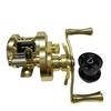 Fishing Reel Mirco Drum Baitcaster Reel with Weighs 139g Lure Reel 4kg Max Drag Speed Ratio 7.6:1 12+1BB CNC Alloy Body Shallow Spool Baitcasting Reel