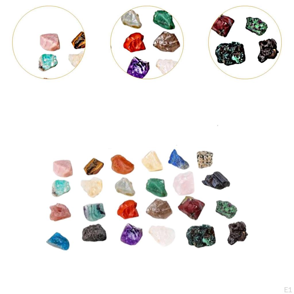 24 Days Natural Agate Stone Ore Blind Box for Adults Girls Boys Xmas