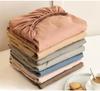 Soft Cotton Fitted Bed Sheet with Elastic Band Solid Color Mattress Cover for Single Double King Queen Bed 140/150/160/180/200