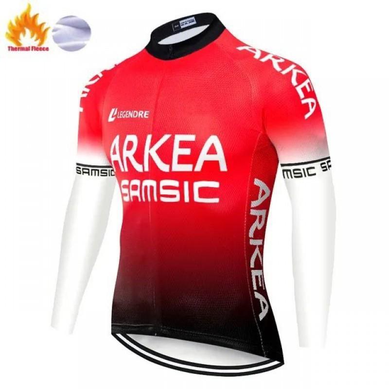 Unisex Fleece Cycling Jacket Road Mountain Biking Winter Warm Long Sleeve Outdoor Sportswear