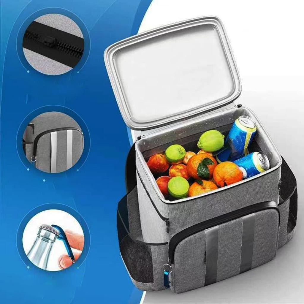 Insulated Cooler Backpack Lunch Lightweight Adult Leakproof Zipper Beach