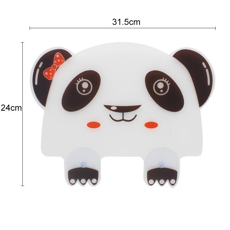 Cute Panda Water Splash Guard Baffle Board Kitchen Organizer Shelf Wall Shelf Sucker Splash Water Baffle Wash Basin Sink Board