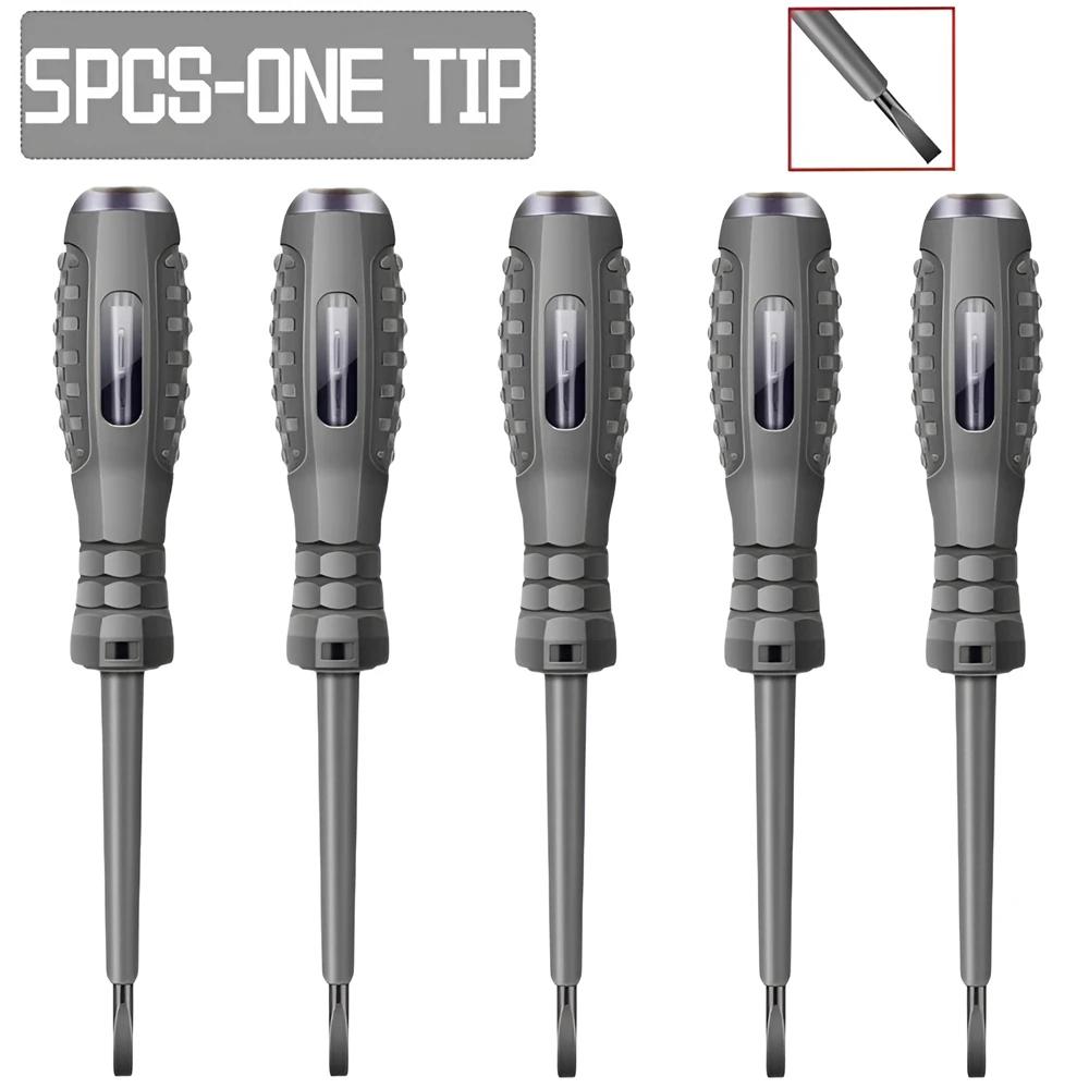 Digital Voltage Tester Pen AC Non-contact Induction Test Pencil Voltmeter Detector Electrical Slotted Screwdriver Indicator