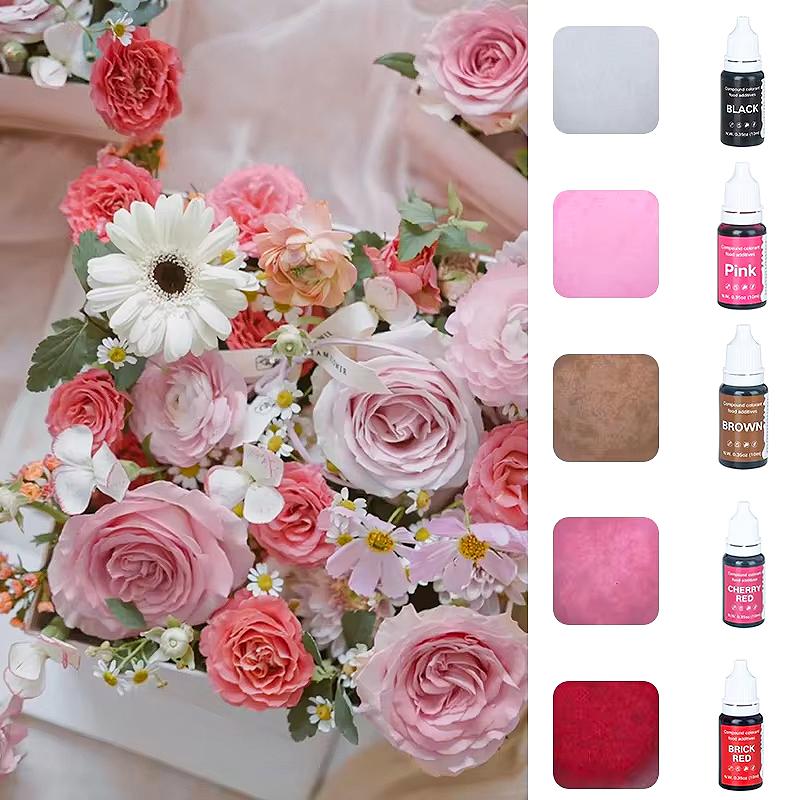 5pcs of Water Oil Dual-use Pigments Suitable for Various Hand Dyeing Purposes Plasticine Handmade Soap Baking Cream Coloring Etc