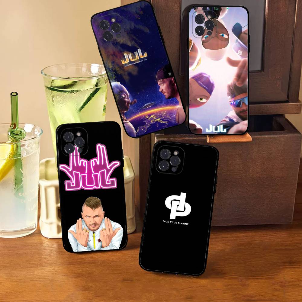 Rapper JuL C'est Pas Des Lol For IPhone 17 16 15 14 13 12 11 Pro Max Plus Shockproof Black Soft Phone Cover