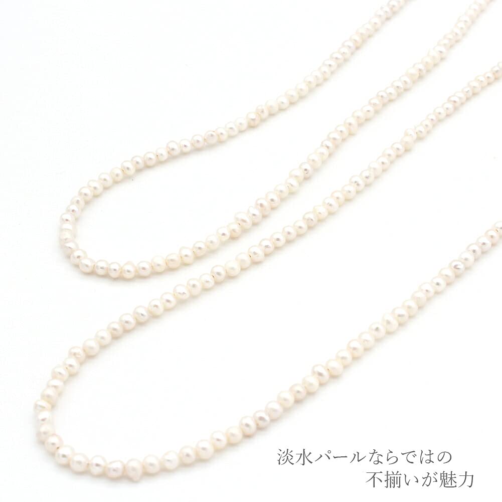 Colar de Pérola de Água Doce Pérola Barroca para Metal Feito no Japão nif0066 Dourado 50cm [Joalheria M] Mulheres, Simples, Hipoalergênico,