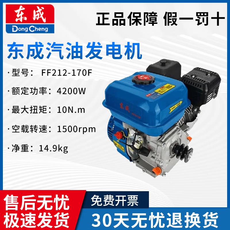 Портативный бензиновый генератор Dongcheng FF212-170F 4200 Вт, штекер CN (адаптер в комплекте)