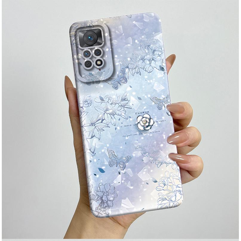 

For Xiaomi Redmi Note 11 Pro 4G 5G Case Pretty Flowers Soft Silicone Phone Case For Redmi Note 11E Pro 11Pro Cover Housing 6.67 Redmi Note 11 Pro