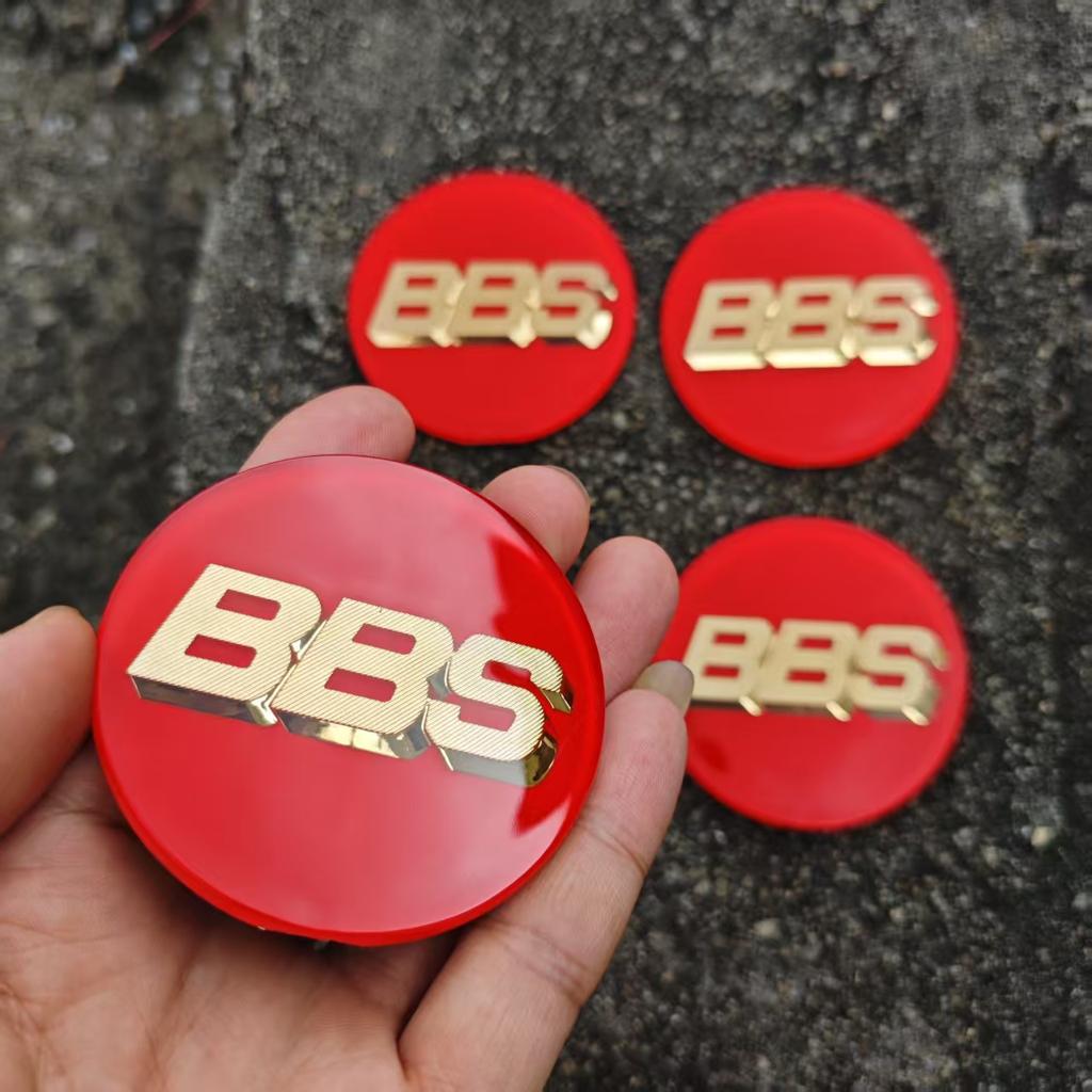 4 pezzi 65mm PMMA BBS Adesivi Emblema Per bbs adesivo centro ruota coprimozzo automobile
