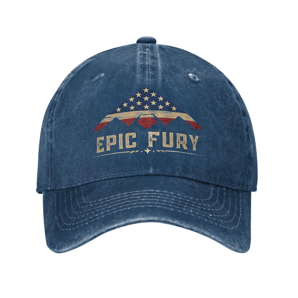 Vintage Operation Epic Fury Sun Baseball Cap Unisex Women Hip Hop Hats Summer Casual Outdoor Gym Snapback Cap