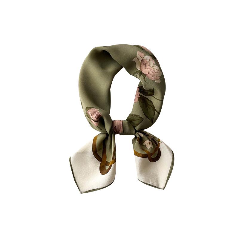 100% Mulberry Silk Scarf Fashion Women Scarves Hijab Kerchief Pashmina Foulard Femme Square Head Scarfs Bandana Shawl For Lady