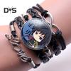 Unisex Bracelet Demon Slayer Multilayer Jewelry Cartoon Braided Bracelet