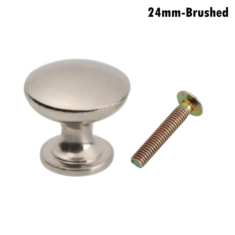 Round Alloy Cabinet Handles Knobs Kitchen Cupboard Door Wardrobe Pulls Drawer Furniture Hardware Fittings
