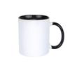 Beschichteter Wasserbecher Innere Farbe Tasse Wärmeübertragungstasse Weiße Tasse Innere Farbe Tasse Keramiktasse