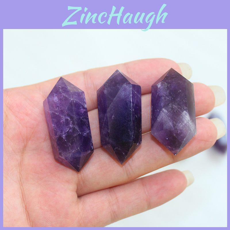 Exquisite Natural Purple Amethyst Quartz Crystal Point Wand Obelisk Healing Tower 4cm