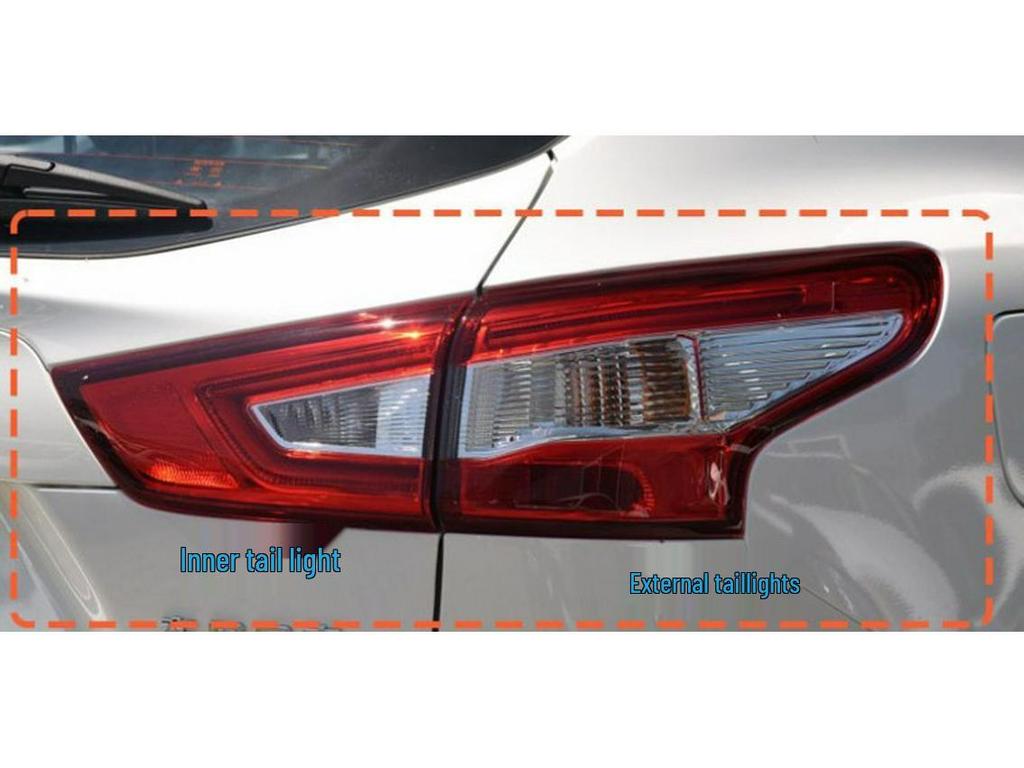 Fits 2016-2018 Qashqai models: rear tail light, brake light, headlight shell lampshade semi-assembly.
