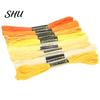 Colorful Thread 8Pcs 7.5m Cross Stitch Embroidery Cotton Skein DIY Craft Sewing Skeins for