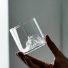 Whiskey Glass 5Oz Mountain Crystal Glass 180/300ml  Round Transparent Crystal Glass Suitable for Drinking WhiskeyCognacCocktail