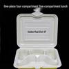 JingJingRS Disposable 5-Compartment Meal Boxes with Lids