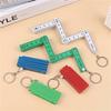 1PC Folding Ruler, 45cm/17.72in, 10-Fold with Keychain,Multi-Purpose Folding Ruler Drawing Tool, Student Measuring Ruler