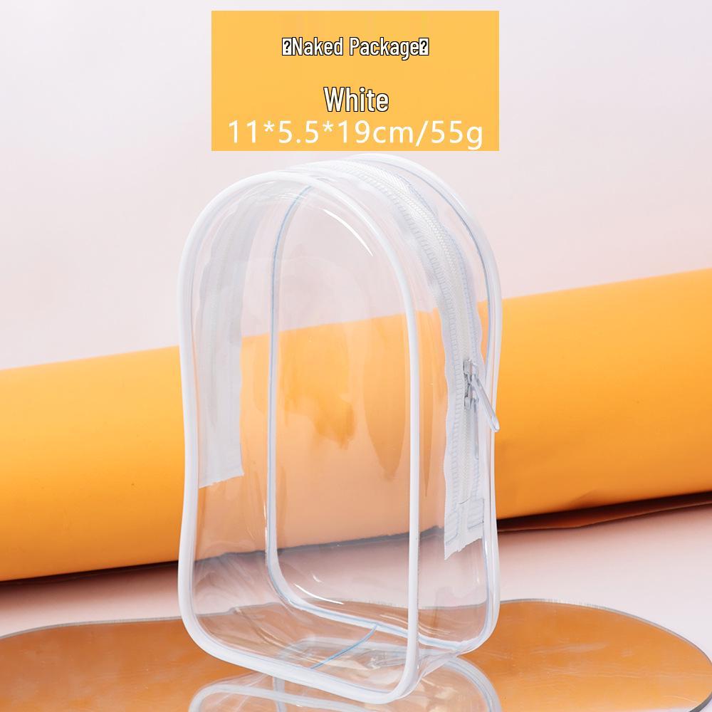 19cm Transparent Doll Stroller Bag - Fashionable, Waterproof PVC, Dustproof, Display Bag for Blind Box Dolls.