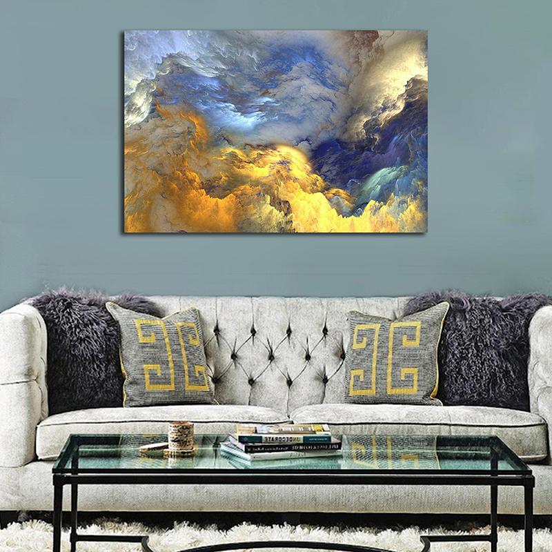 WCIC nowe tajemnicze abstrakcyjne chmury dekoracyjne obrazy tkanina artystyczna dekoracja ścienna w tle domu wiszący obraz!