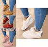 Winter Thick Soled Warm Plush Snow Shoes Women's Round Head Slipper