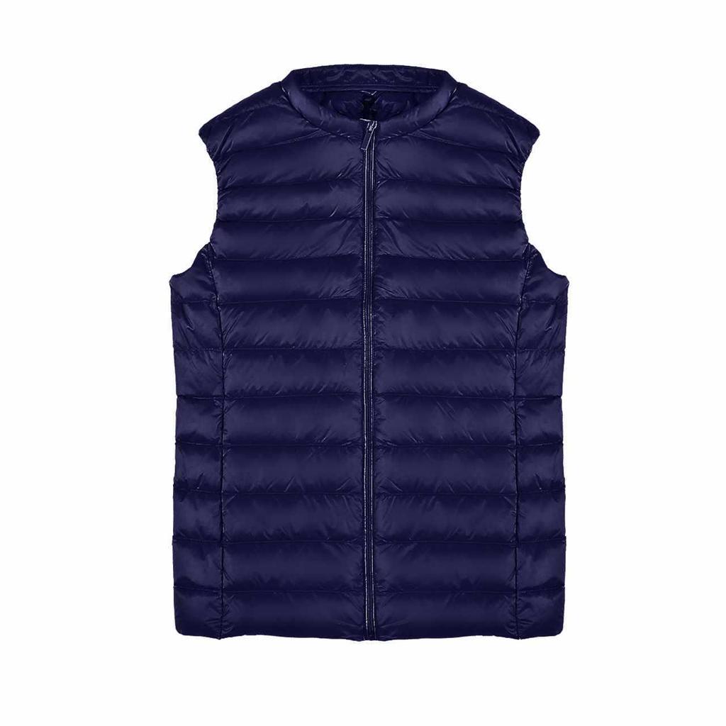 Women's Autumn/Winter Collarless Down Vest - Slim, Lightweight, Korean Style Inner Wear