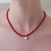 Still Instant Heart Greenery - Necklace 14 (5Colors)
