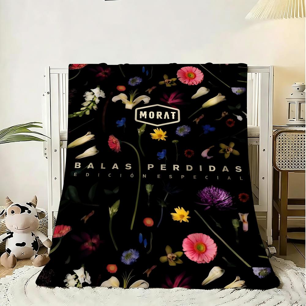 Rock Band Morat Balas Perdidas Throw 240g Flannel Blanket Lightweight Soft Skin-friendly Summer Thin Throw Blanket