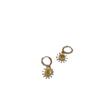 Trendy Luxury Zircon Flower Metal Earrings