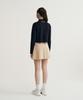 SERGIO TACCHINI W Preppy Wide Pleated Skirt (Beige)