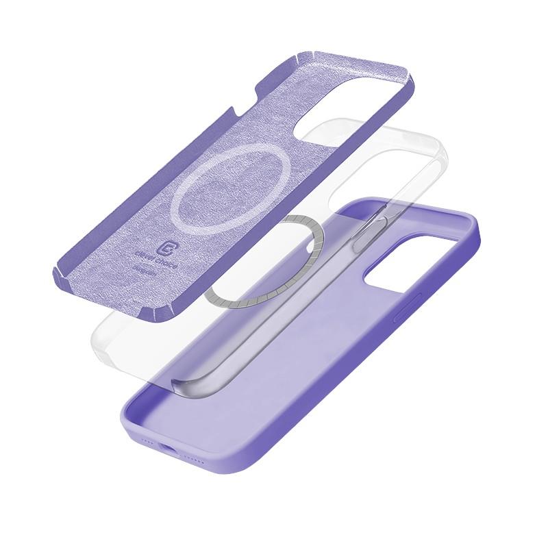 Crong Color Cover Magnetic - Etui Iphone 14 Pro Max Magsafe (Fioletowy)