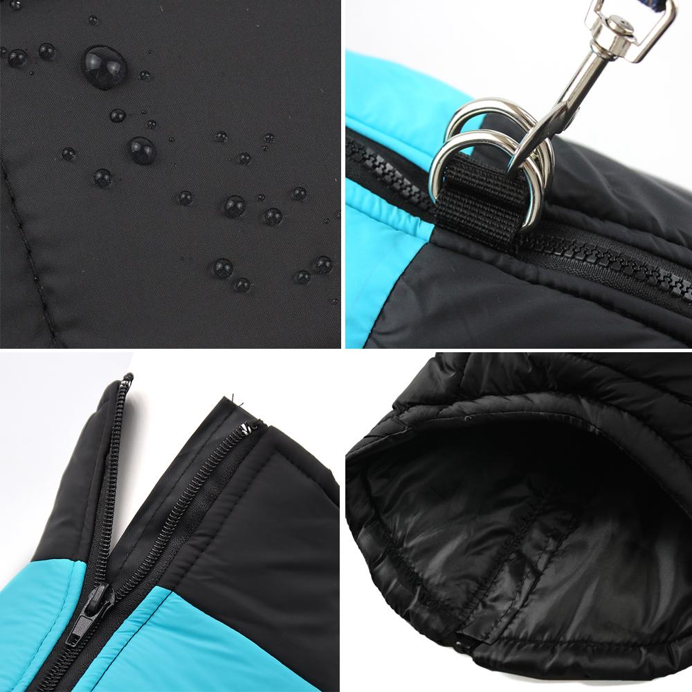 Winter Big Dog Clothes Waterproof Vest Jacket For Small Dogs Cats Outdoor Warm Puppy Coat With D Ring Labrodor Pug Pet Costume