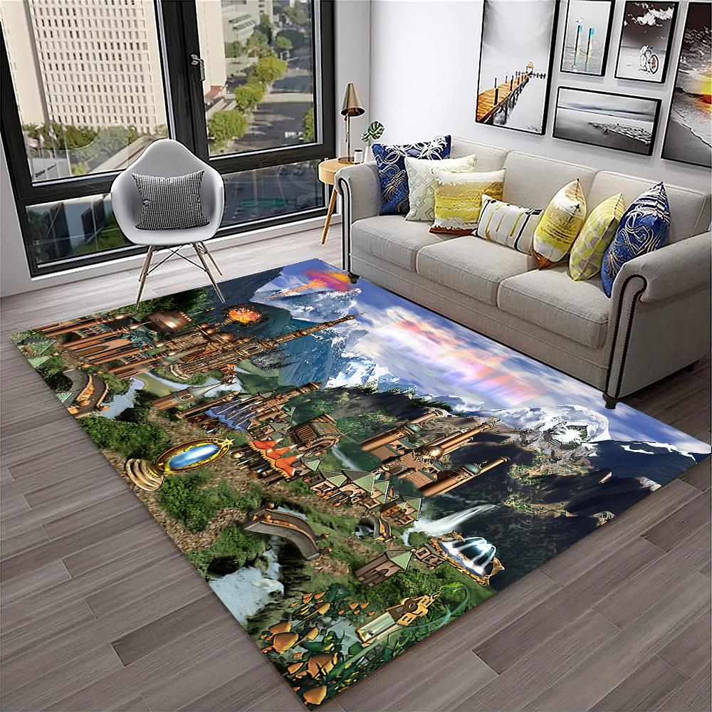 Retro Game Heroes of Might and Magic Carpet Rug for Home Living Room Bedroom Sofa Doormat Decor,kids Area Rug Non-slip Floor Mat