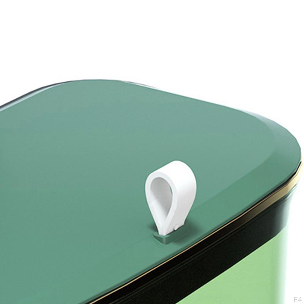 Hanging Trash Can with Lid Food Waste Bin Kitchen Compost Wall Mount Garbage for Countertop