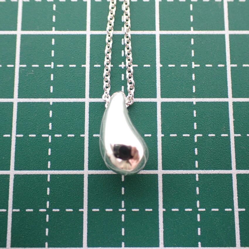 [Used] TIFFANY 925 Teardrop Pendant/Necklace/j69-10