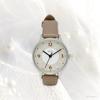Fieldwork Women's Analog Watch with Leather Strap, Cute and Easy To Read, Brown, Karamaru JN011-4