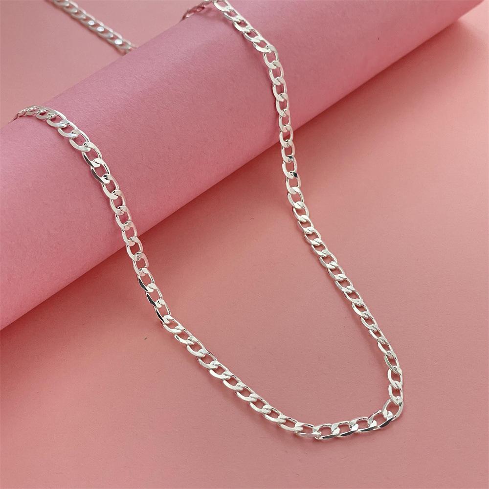 Fine 6MM Men Solid Copper Color Necklace Exquisite Noble Luxury Gorgeous Charm Fashion Wedding Chain Women Jewelry